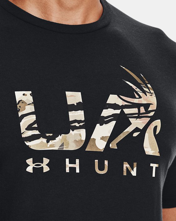 T-shirt avec logo de chasse au cerf UA pour hommes, Black, pdpMainDesktop image number 3